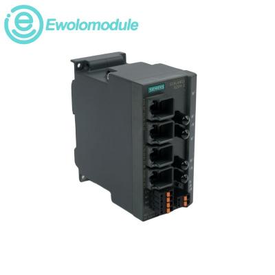 Managed industrial Ethernet switch with copper and multimode fiber ports