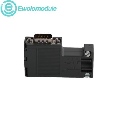 PROFIBUS bus connector with inclined cable outlet and PG socket