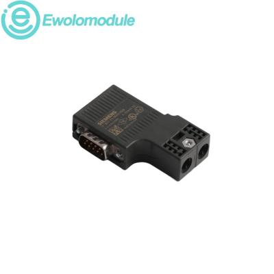 PROFIBUS bus connector with inclined cable outlet without PG socket